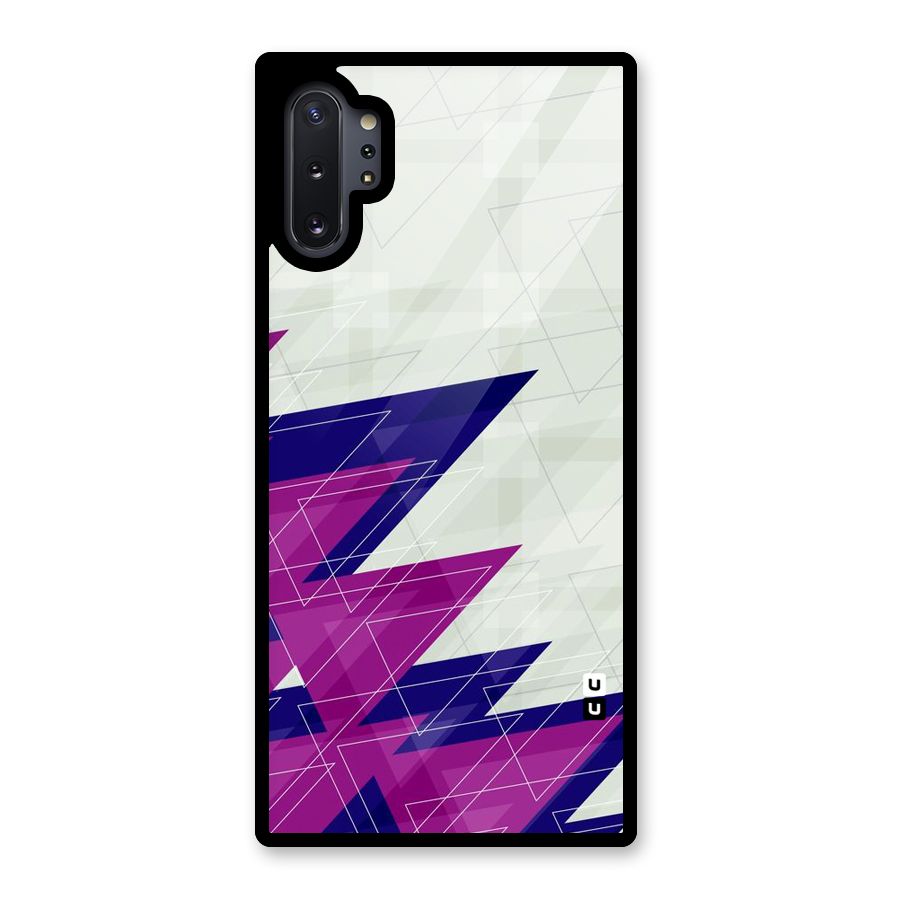Sharp Abstract Design Glass Back Case for Galaxy Note 10 Plus