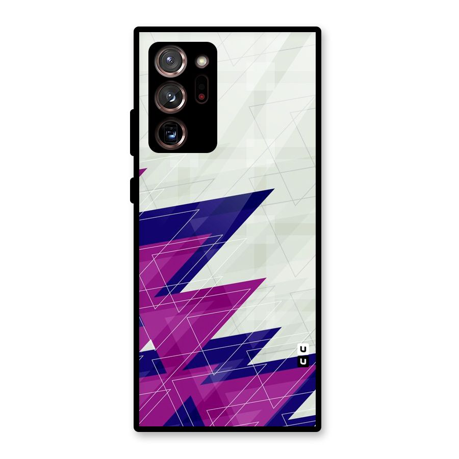 Sharp Abstract Design Glass Back Case for Galaxy Note 20 Ultra