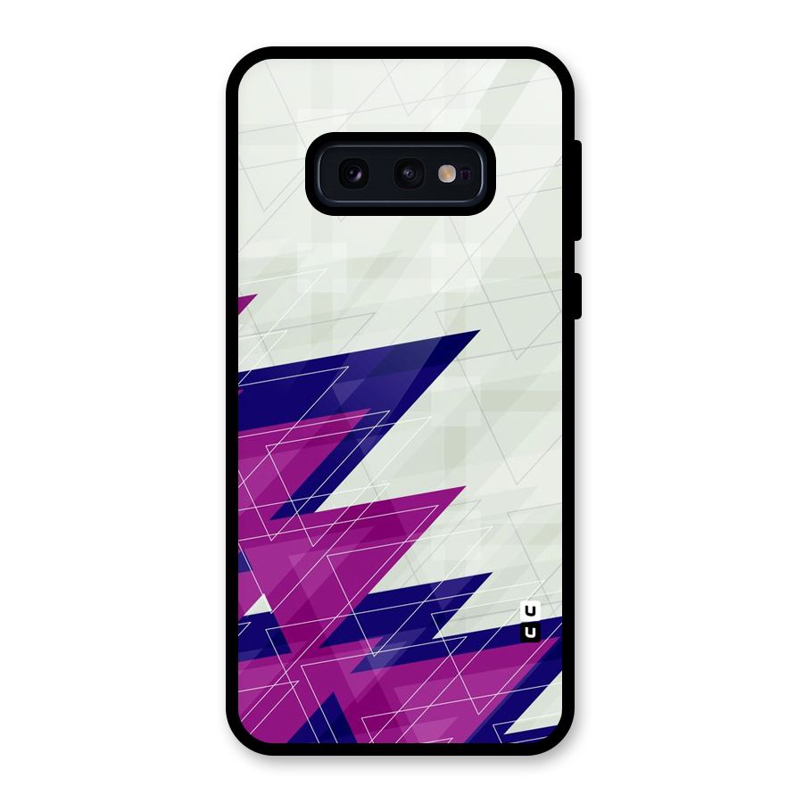 Sharp Abstract Design Glass Back Case for Galaxy S10e