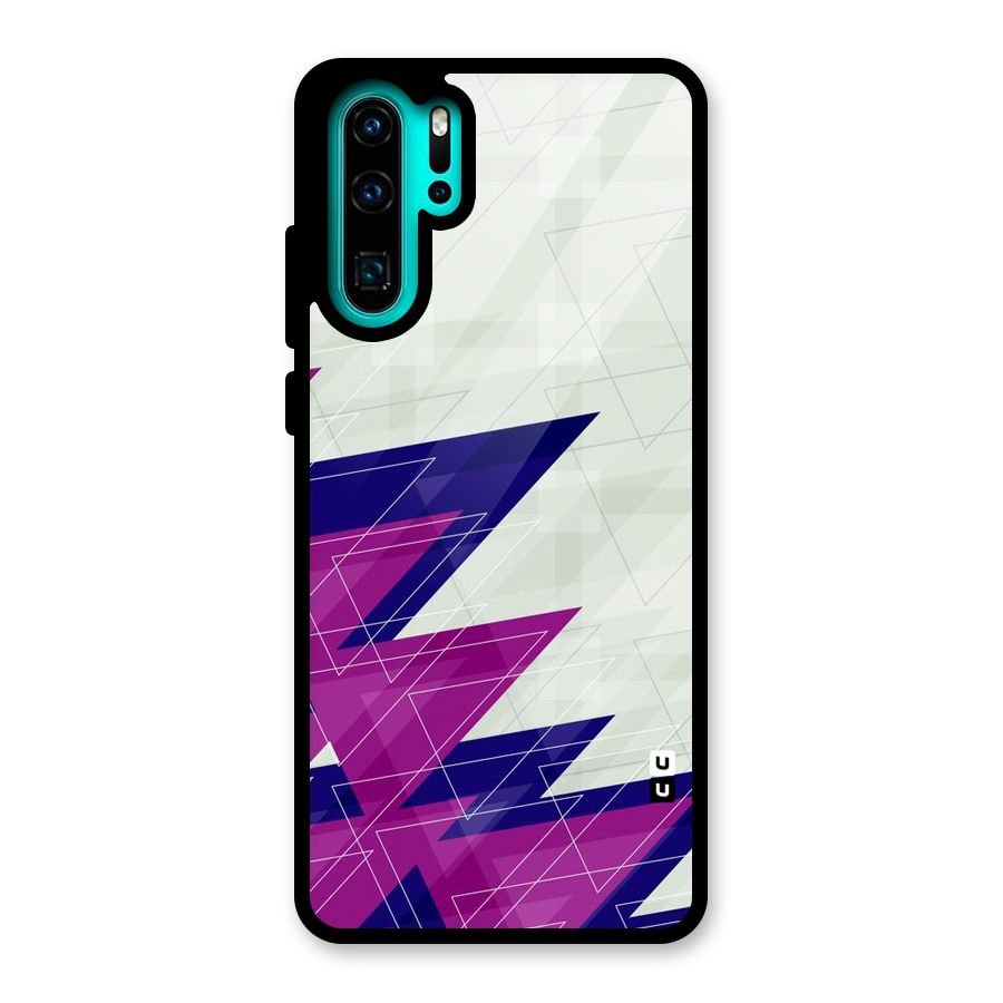 Sharp Abstract Design Glass Back Case for Huawei P30 Pro