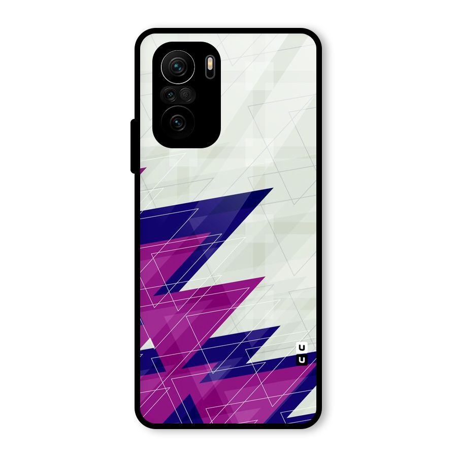 Sharp Abstract Design Glass Back Case for Mi 11x