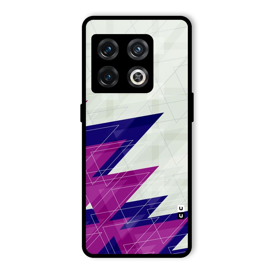 Sharp Abstract Design Glass Back Case for OnePlus 10 Pro 5G