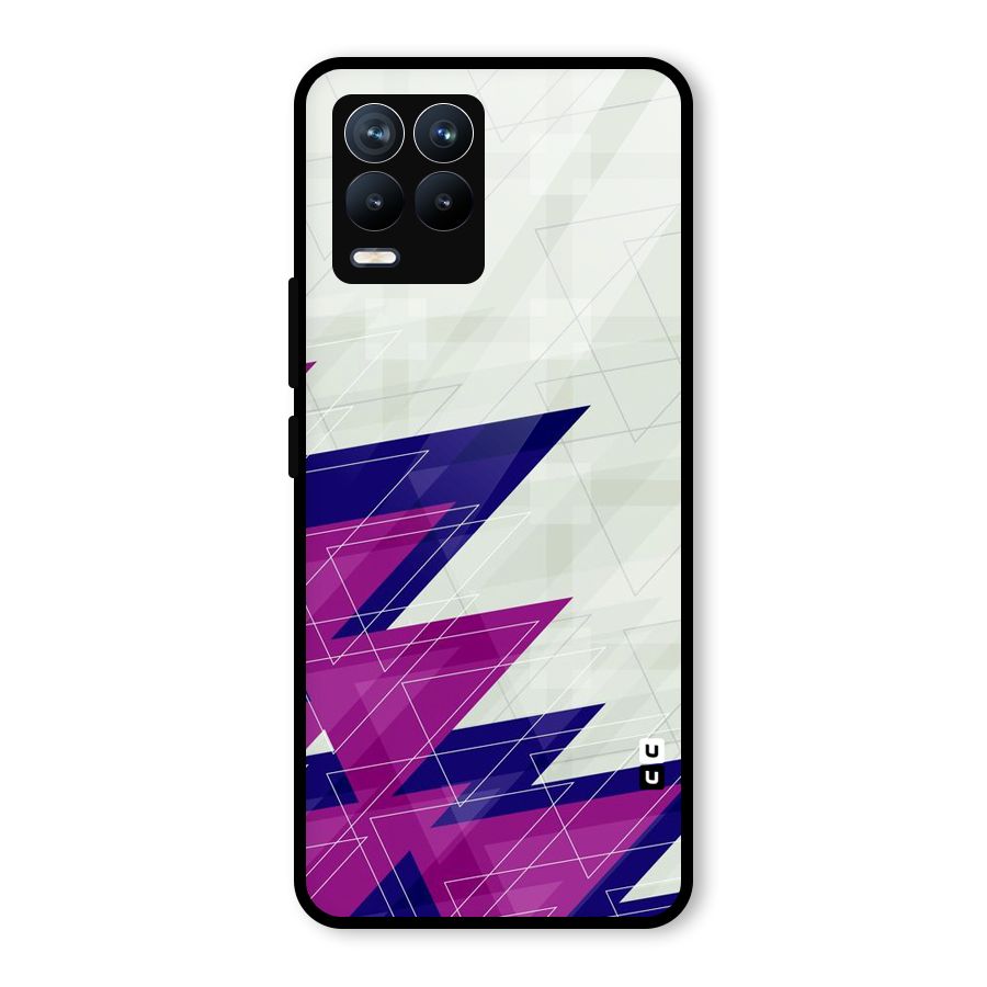 Sharp Abstract Design Glass Back Case for Realme 8 Pro