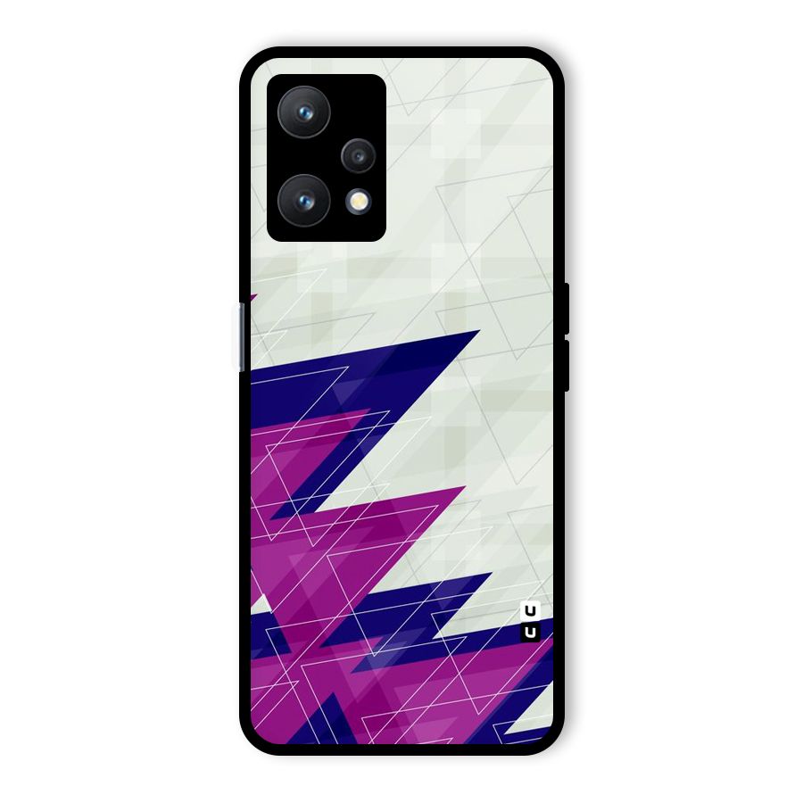 Sharp Abstract Design Glass Back Case for Realme 9 Pro 5G