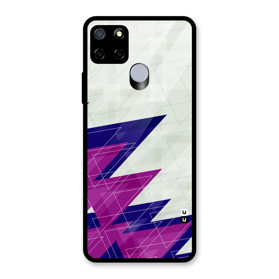 Sharp Abstract Design Glass Back Case for Realme C12
