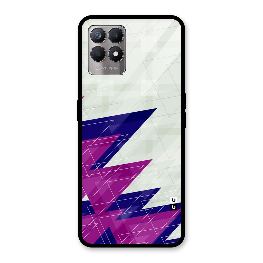Sharp Abstract Design Glass Back Case for Realme Narzo 50