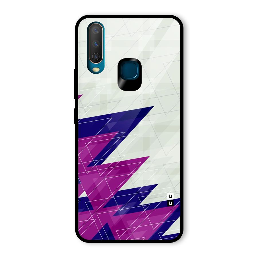 Sharp Abstract Design Glass Back Case for Vivo U10