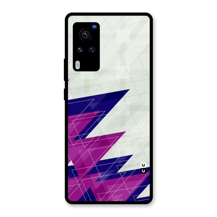 Sharp Abstract Design Glass Back Case for Vivo X60 Pro