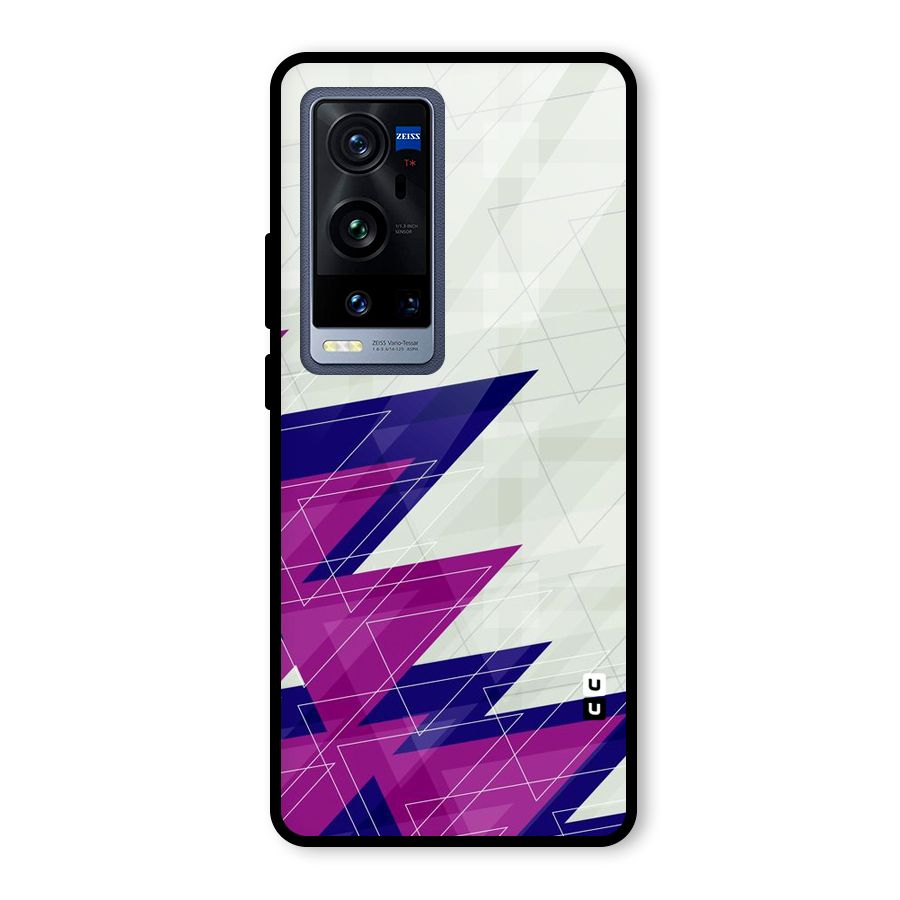 Sharp Abstract Design Glass Back Case for Vivo X60 Pro Plus
