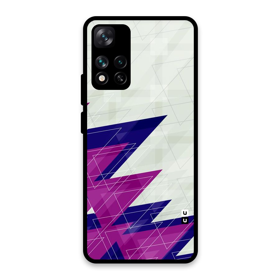Sharp Abstract Design Glass Back Case for Xiaomi 11i HyperCharge 5G