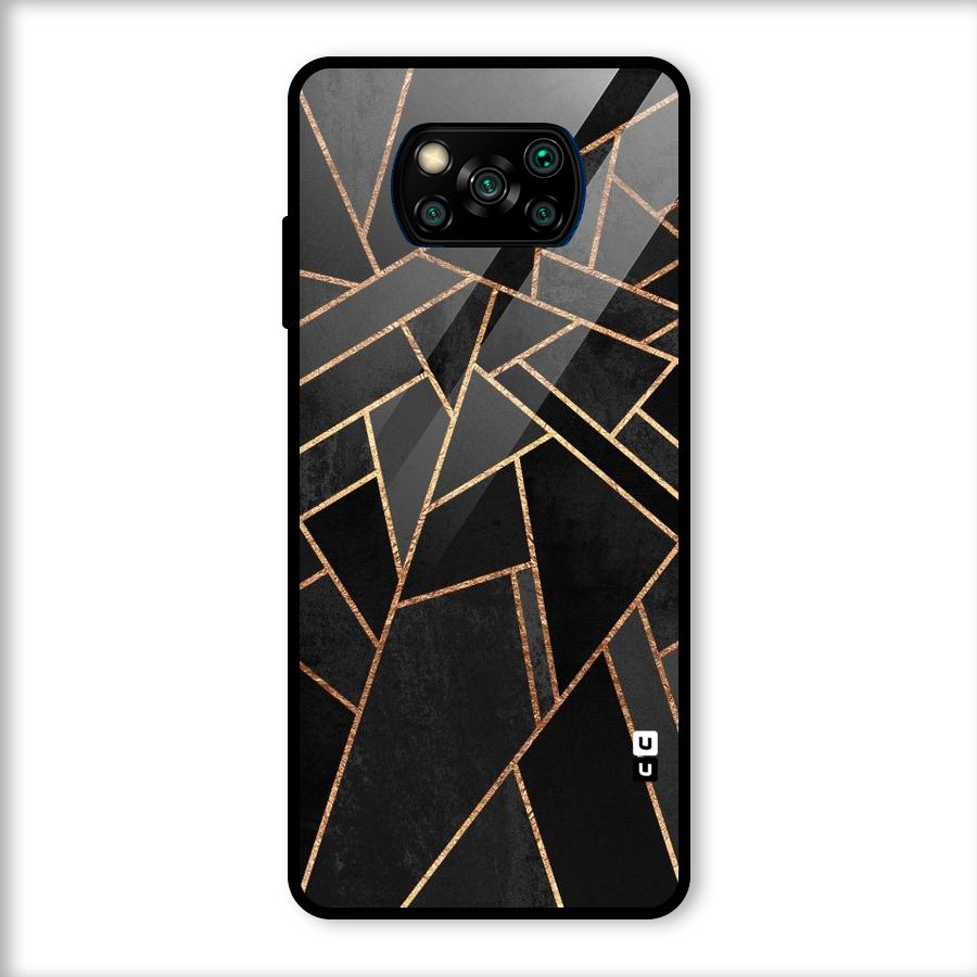 Sharp Tile Glass Back Case for Poco X3