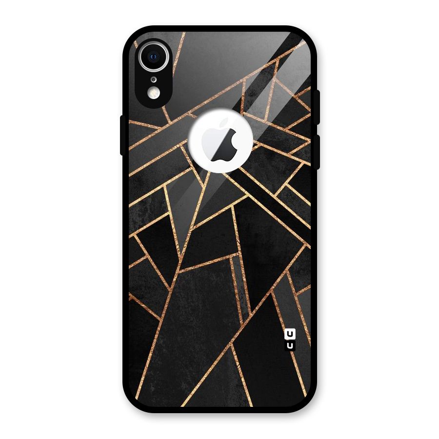 Sharp Tile Glass Back Case for iPhone XR Logo Cut