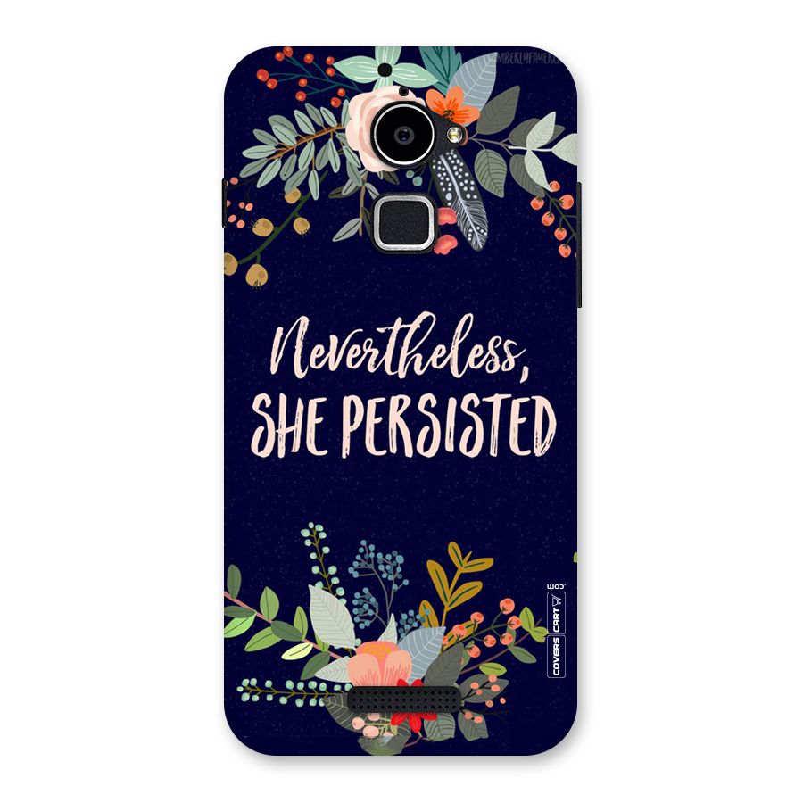 She Persisted Back Case for Coolpad Note 3 Lite