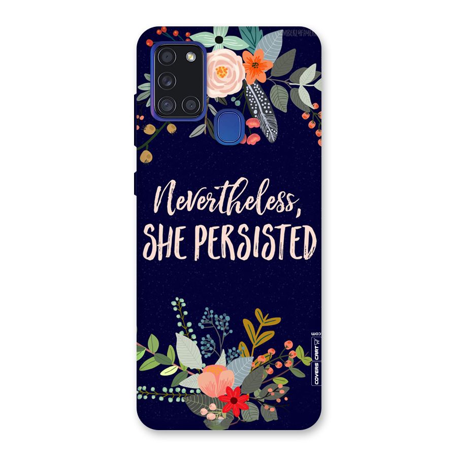 She Persisted Back Case for Galaxy A21s