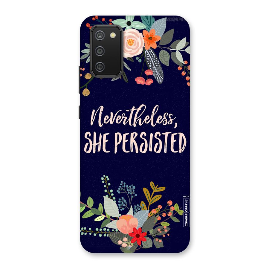 She Persisted Back Case for Galaxy M02s