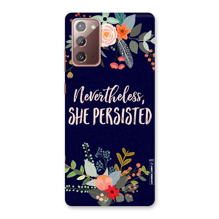 She Persisted Back Case for Galaxy Note 20