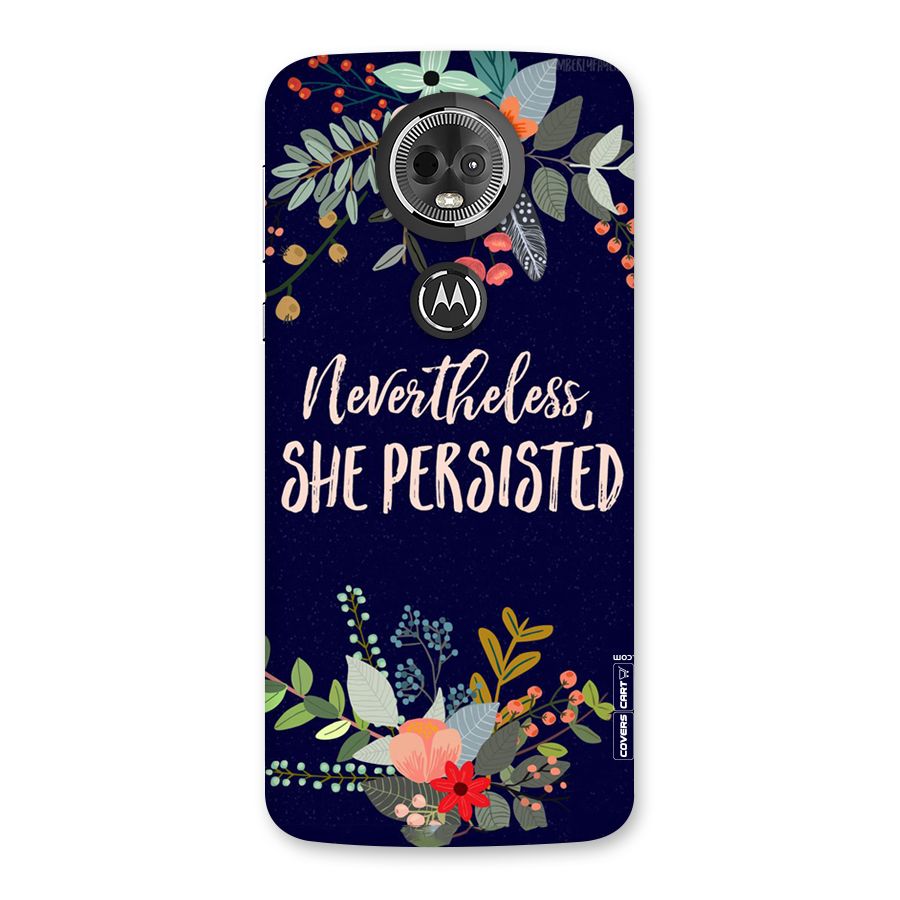 She Persisted Back Case for Moto E5 Plus