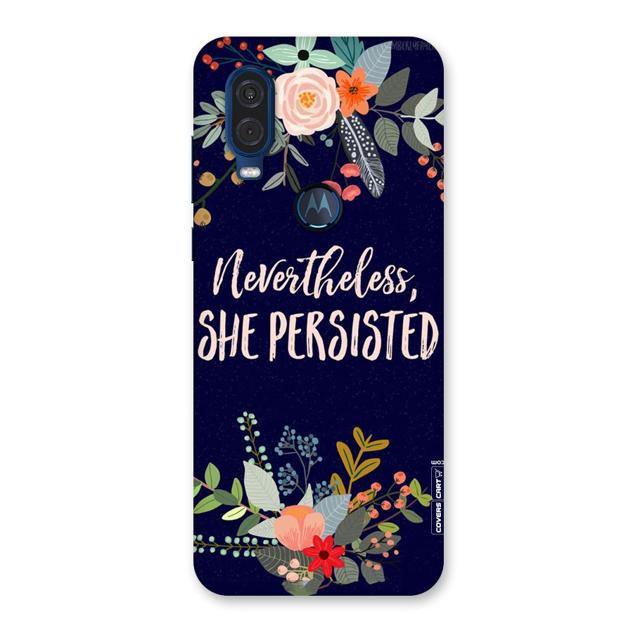 She Persisted Back Case for Motorola One Vision