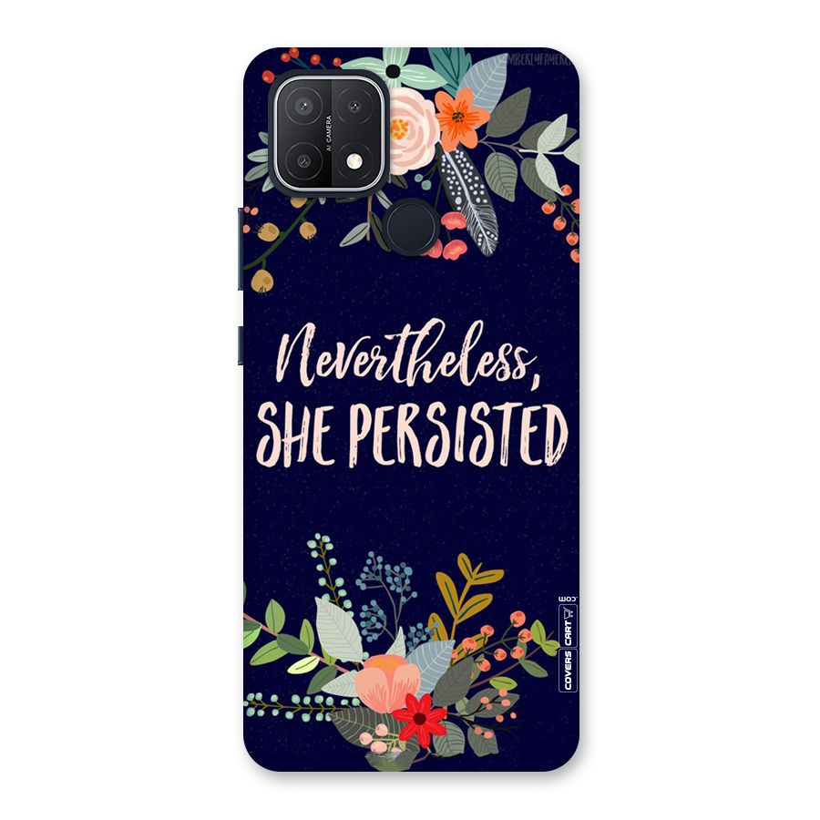 She Persisted Back Case for Oppo A15s