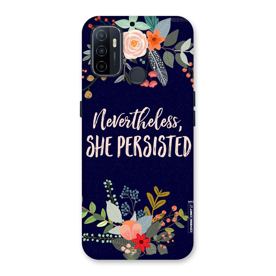 She Persisted Back Case for Oppo A32