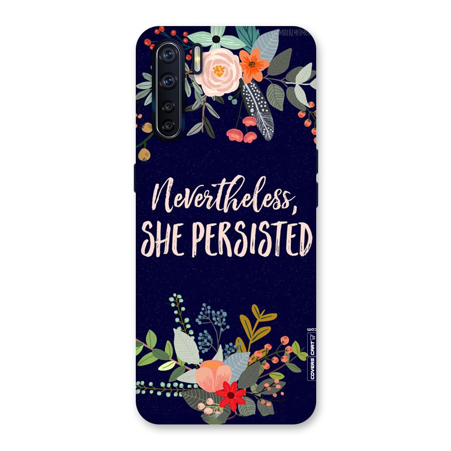 She Persisted Back Case for Oppo F15