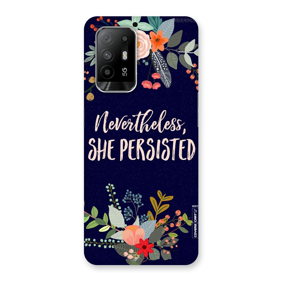 She Persisted Back Case for Oppo F19 Pro Plus 5G