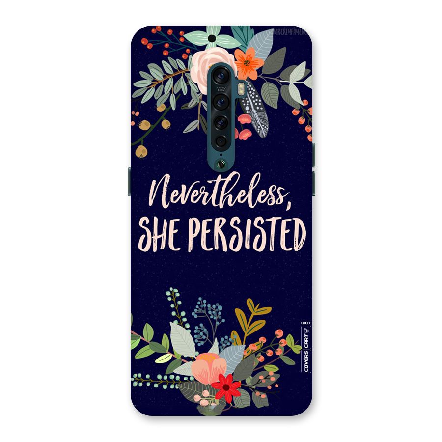 She Persisted Back Case for Oppo Reno2