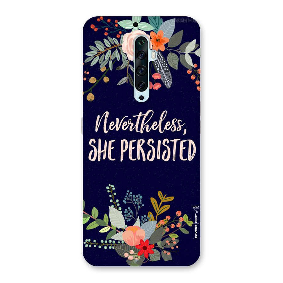 She Persisted Back Case for Oppo Reno2 F