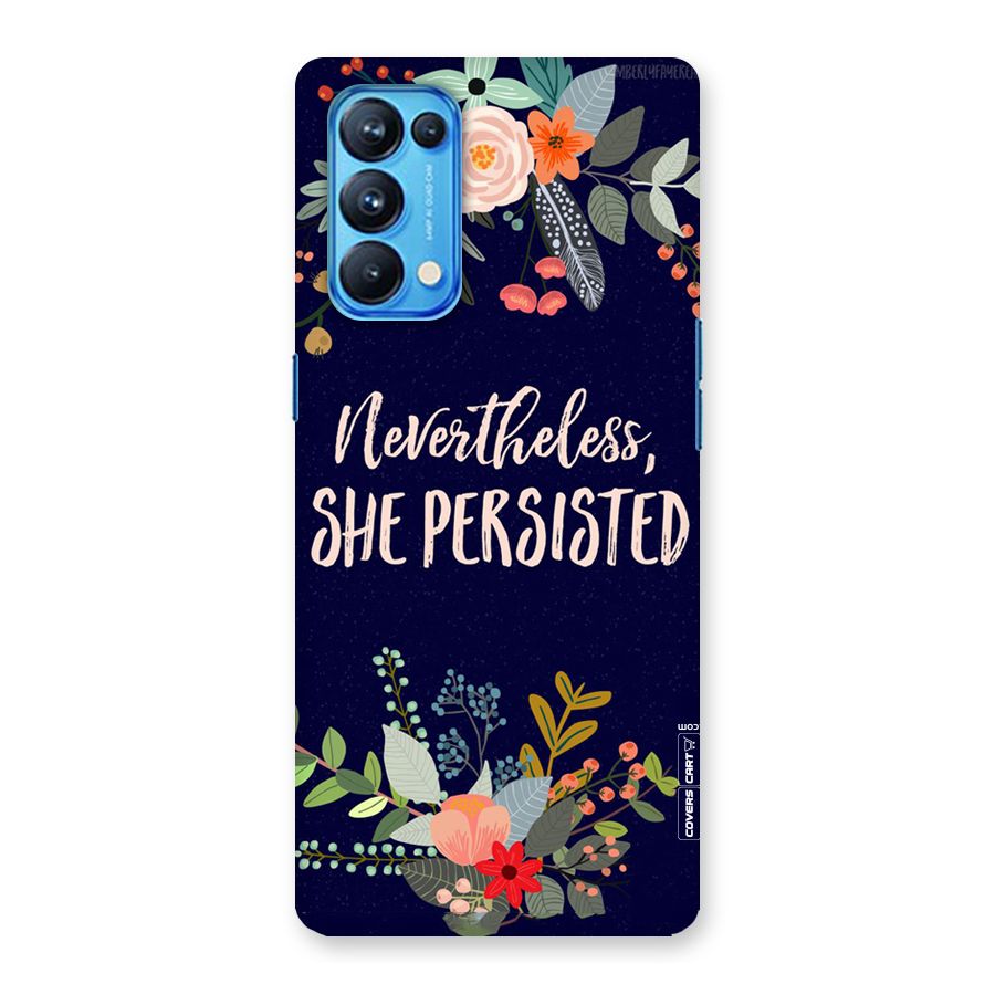 She Persisted Back Case for Oppo Reno5 Pro 5G