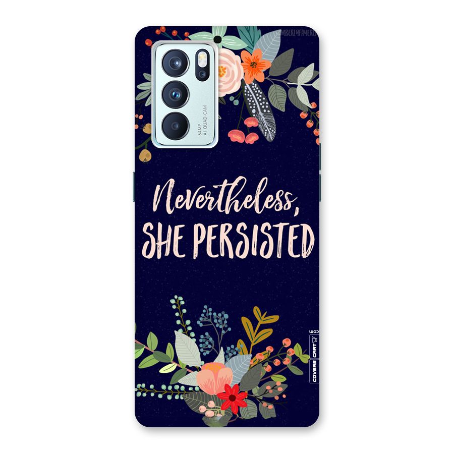 She Persisted Back Case for Oppo Reno6 Pro 5G