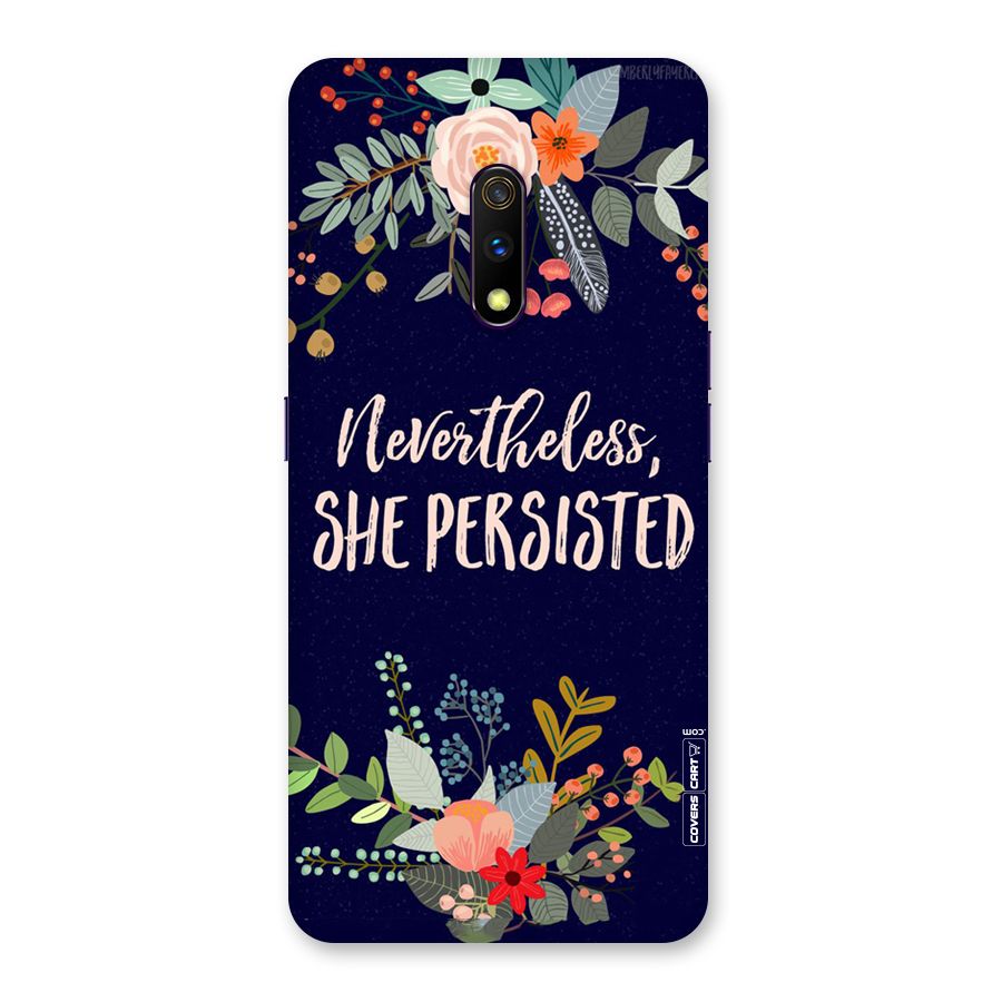 She Persisted Back Case for Realme X