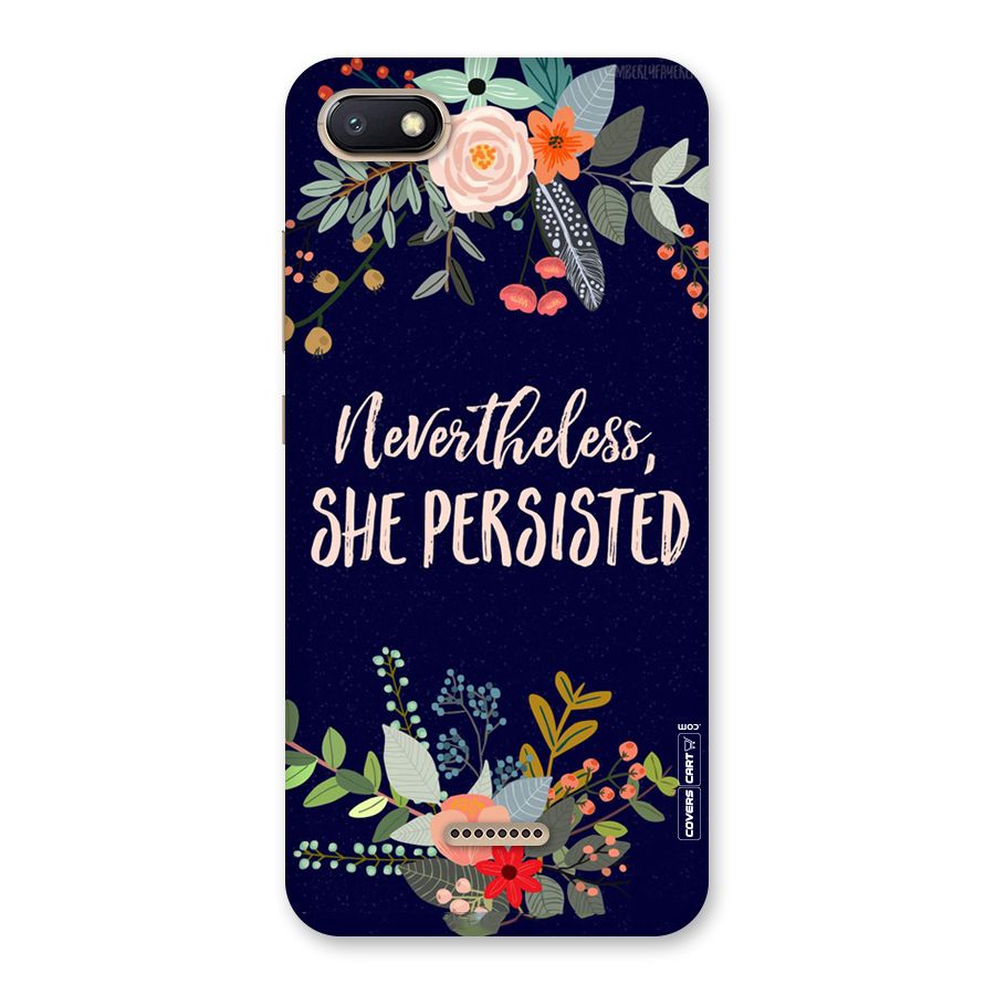 She Persisted Back Case for Redmi 6A
