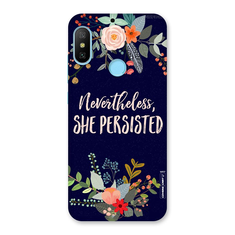 She Persisted Back Case for Redmi 6 Pro