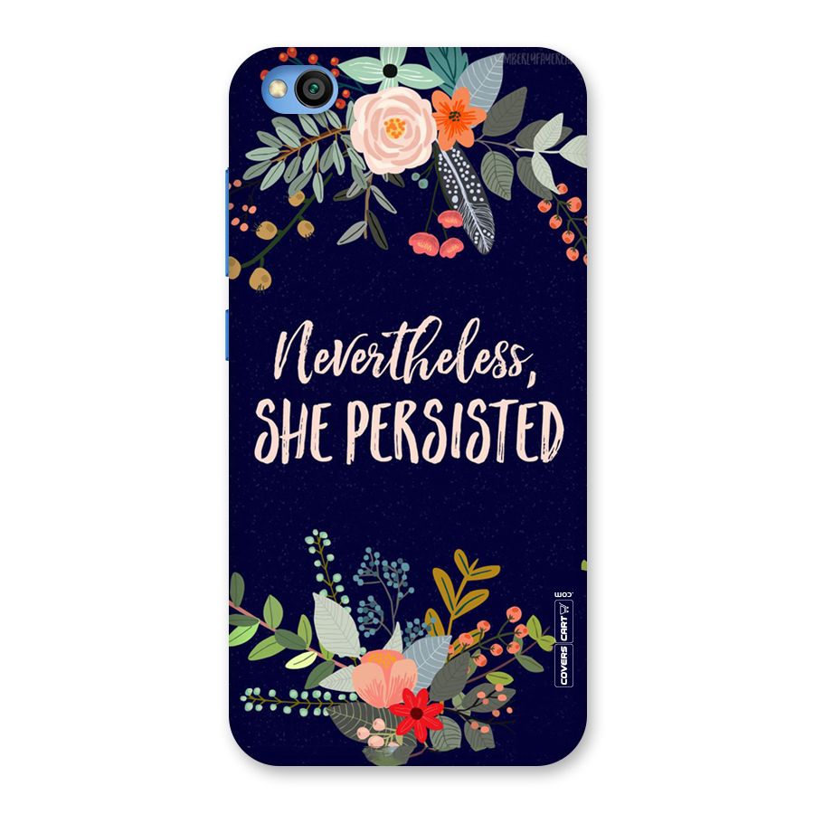 She Persisted Back Case for Redmi Go