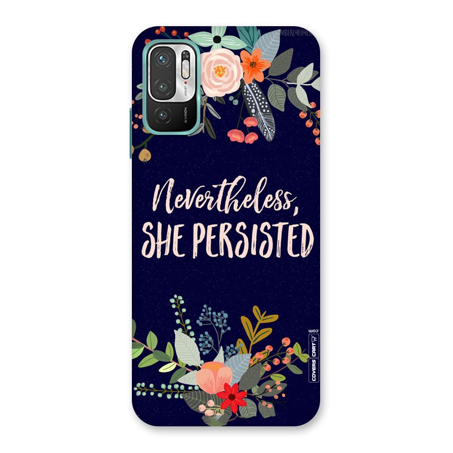She Persisted Back Case for Redmi Note 10T 5G