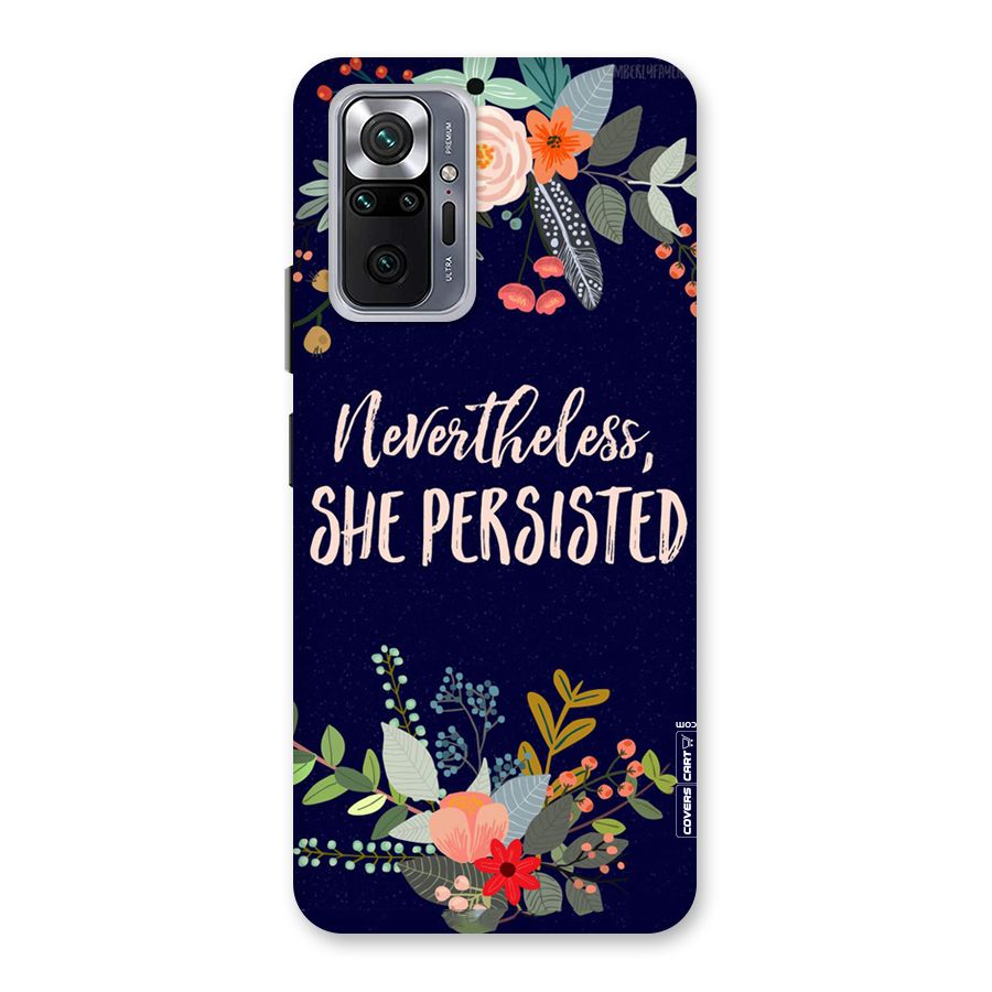 She Persisted Back Case for Redmi Note 10 Pro Max