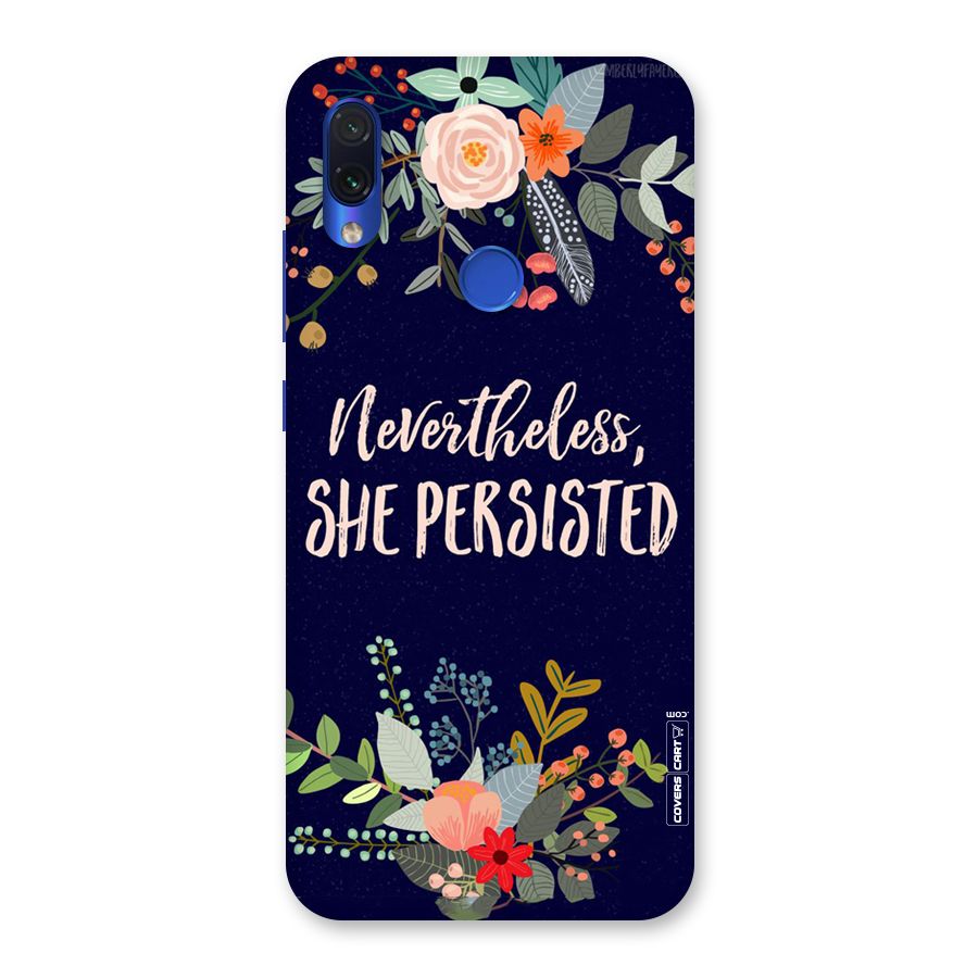 She Persisted Back Case for Redmi Note 7