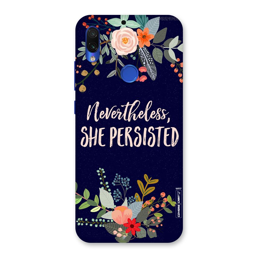 She Persisted Back Case for Redmi Note 7S