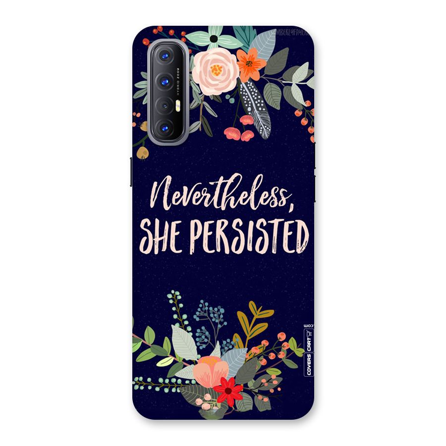 She Persisted Back Case for Reno3 Pro
