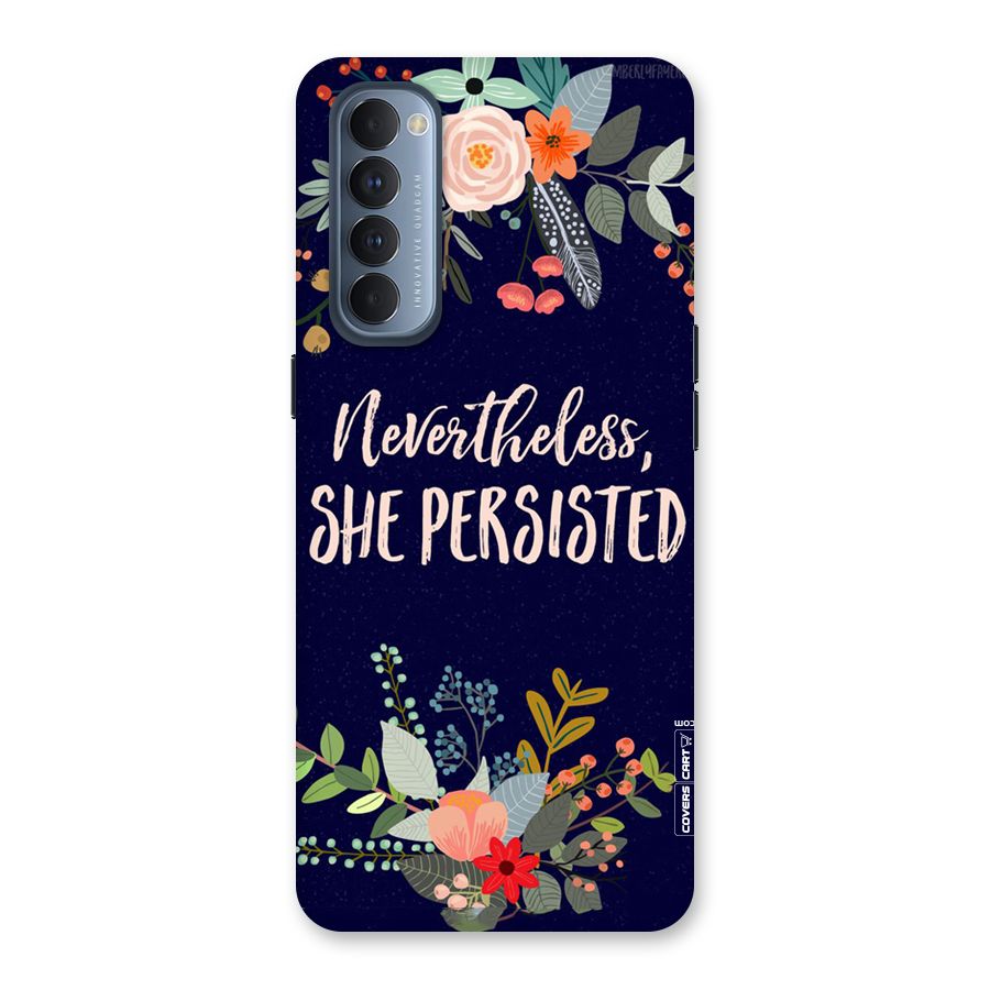 She Persisted Back Case for Reno4 Pro