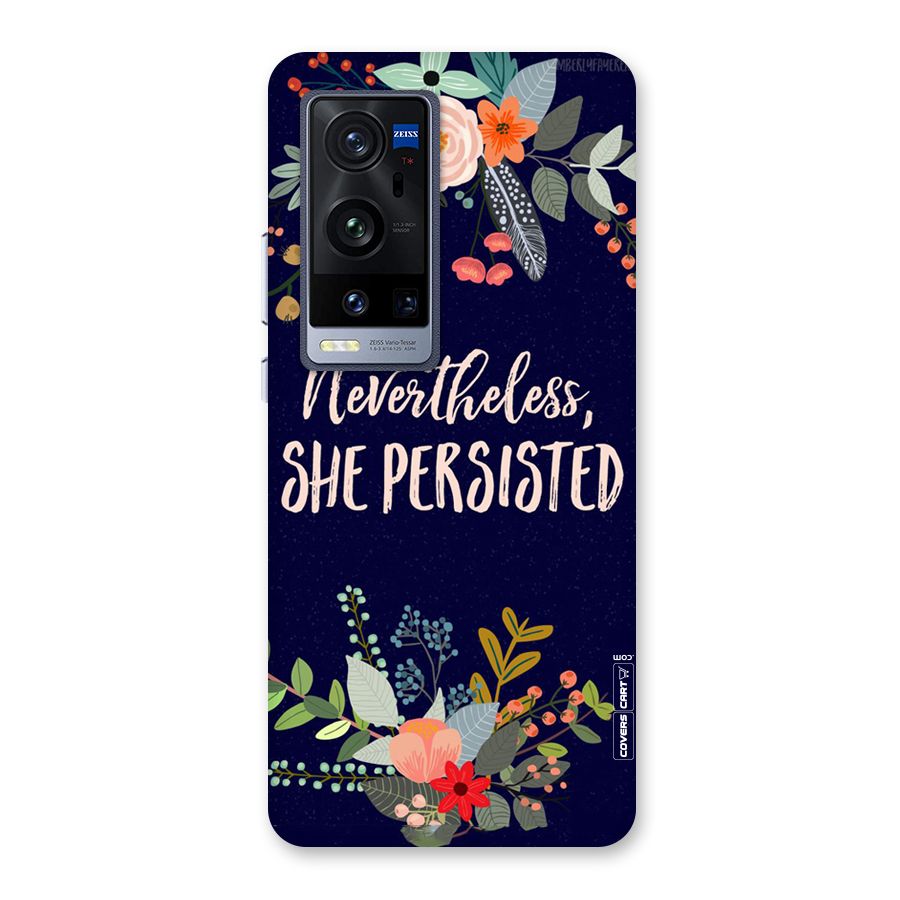 She Persisted Back Case for Vivo X60 Pro Plus