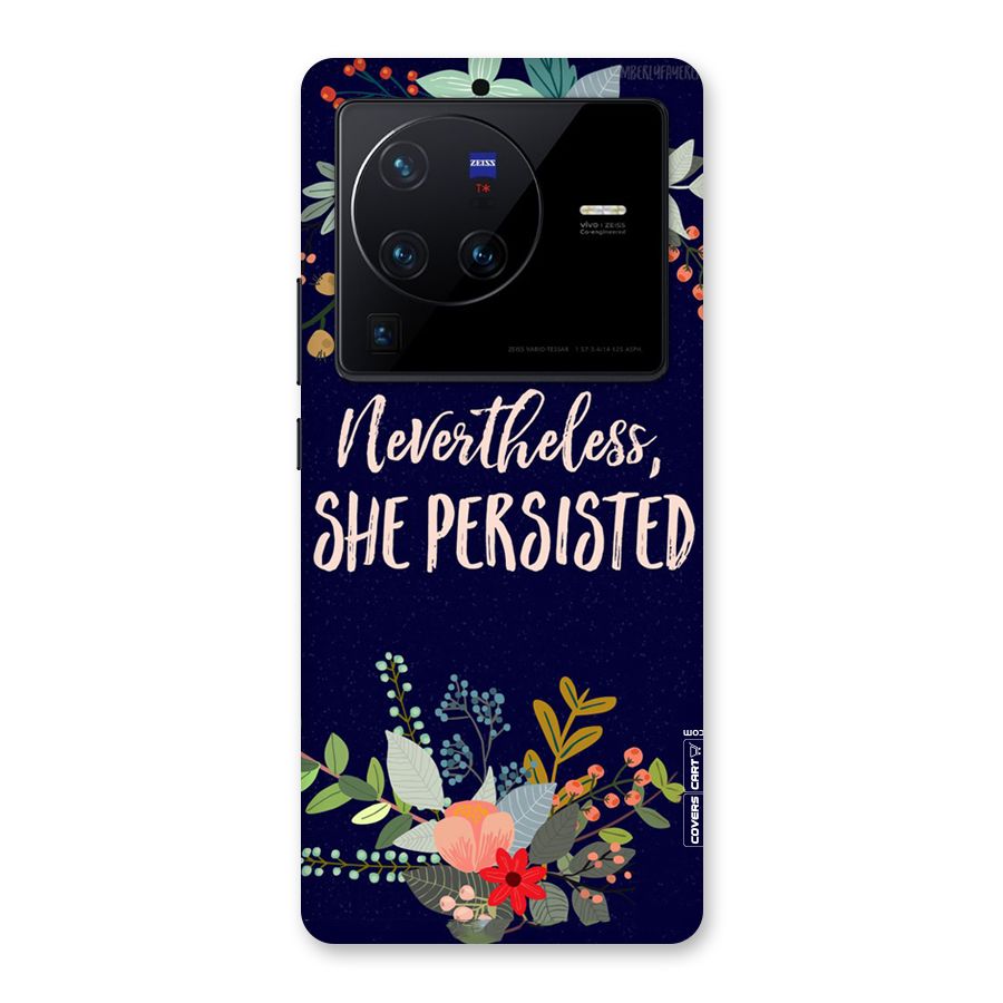 She Persisted Back Case for Vivo X80 Pro