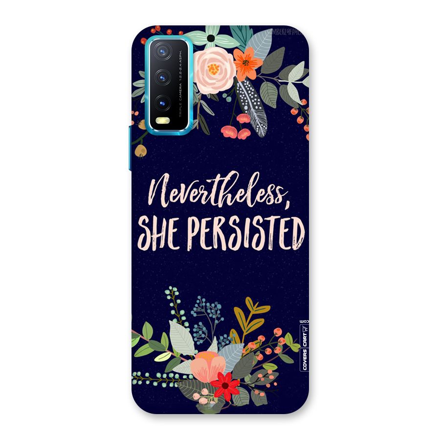 She Persisted Back Case for Vivo Y20G