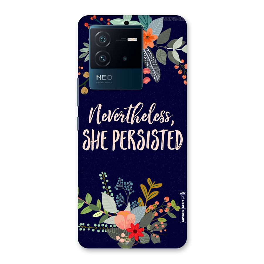 She Persisted Back Case for Vivo iQOO Neo 6 5G