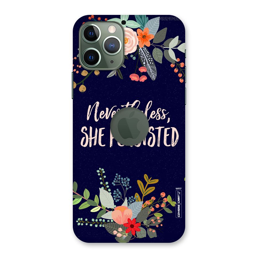 She Persisted Back Case for iPhone 11 Pro Logo  Cut
