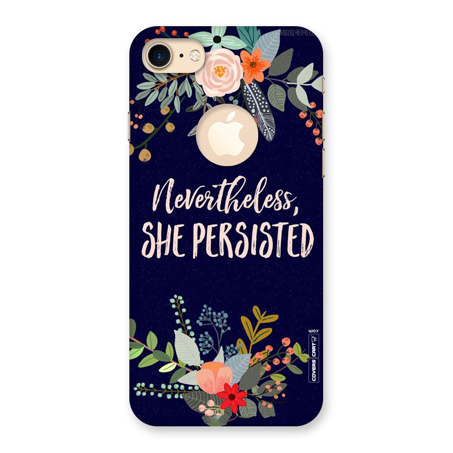 She Persisted Back Case for iPhone 7 Logo Cut