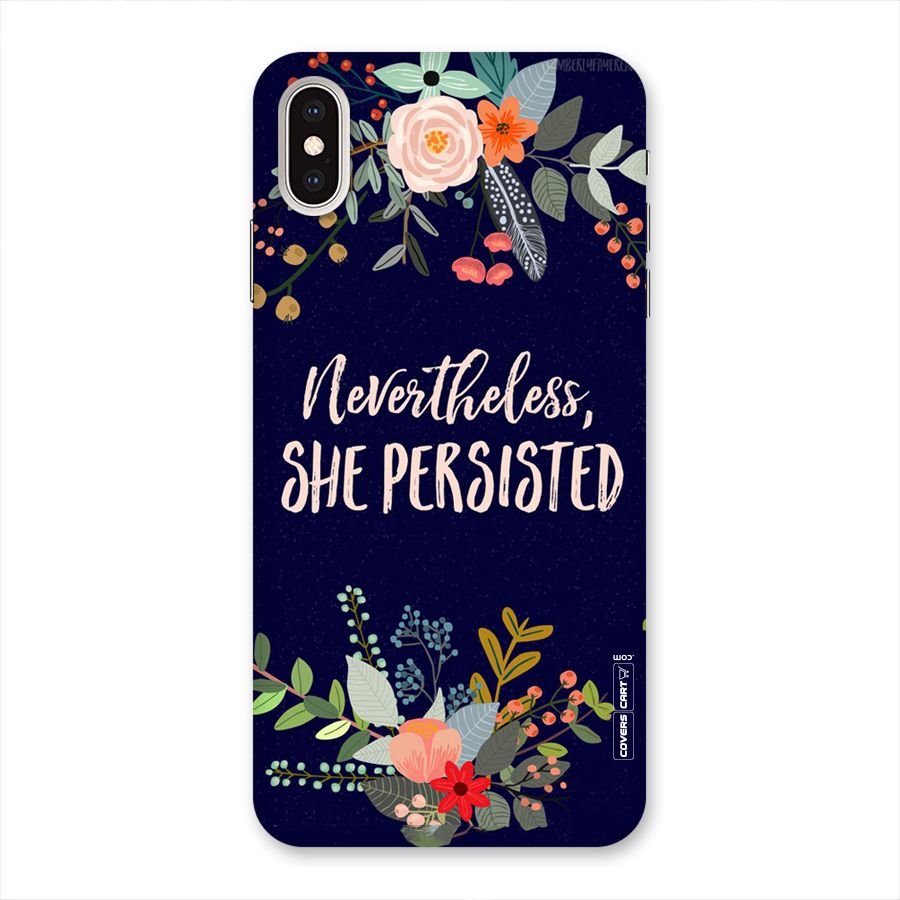 She Persisted Back Case for iPhone XS Max