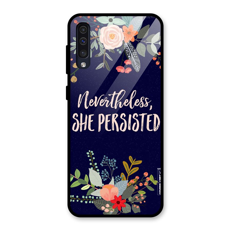 She Persisted Glass Back Case for Galaxy A30s