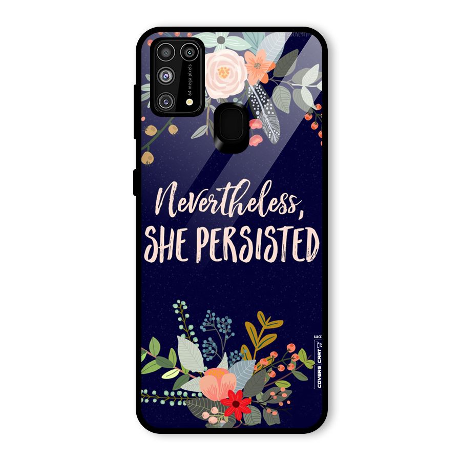 She Persisted Glass Back Case for Galaxy F41