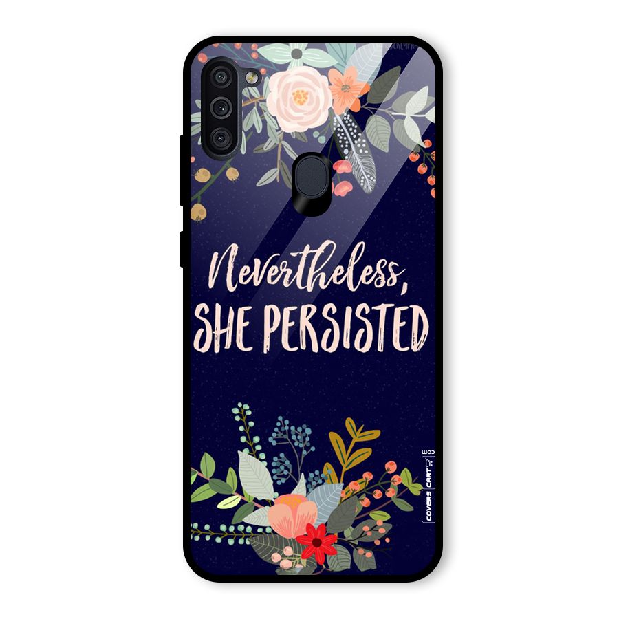 She Persisted Glass Back Case for Galaxy M11